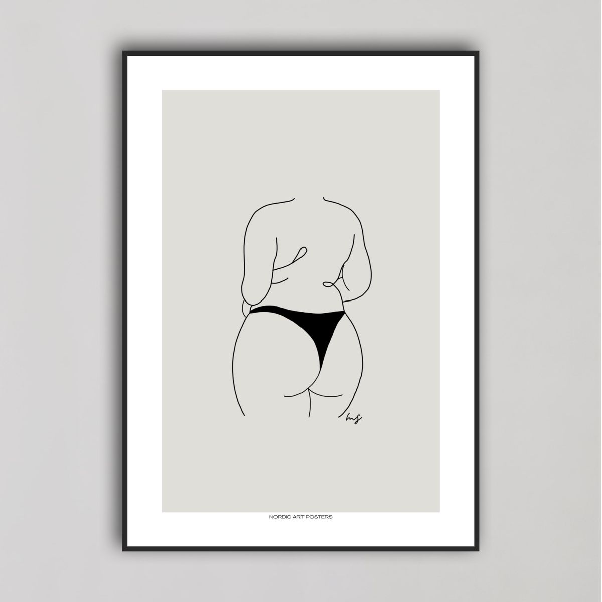 Body Positivity No1 30x40cm Med lys ramme