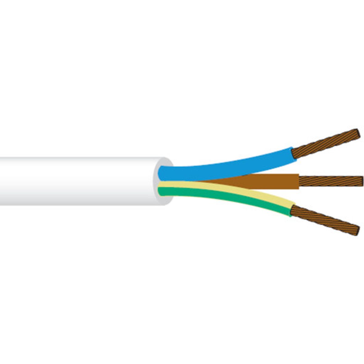 100 meter Ledning PKAJ 7G0,75 sort R100