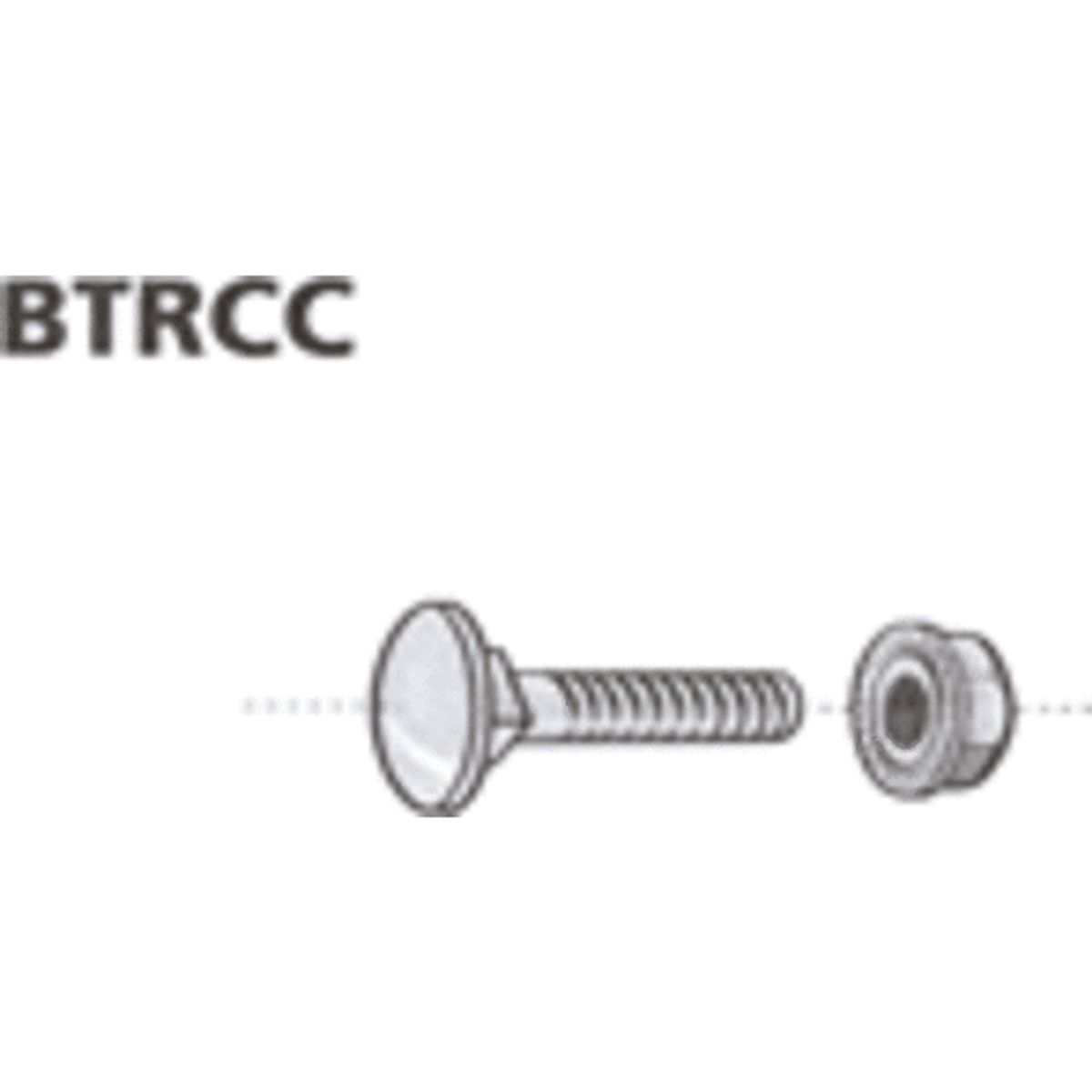 100 stk Bræddebolt TRCC 6x20-RS med møtrik (100)