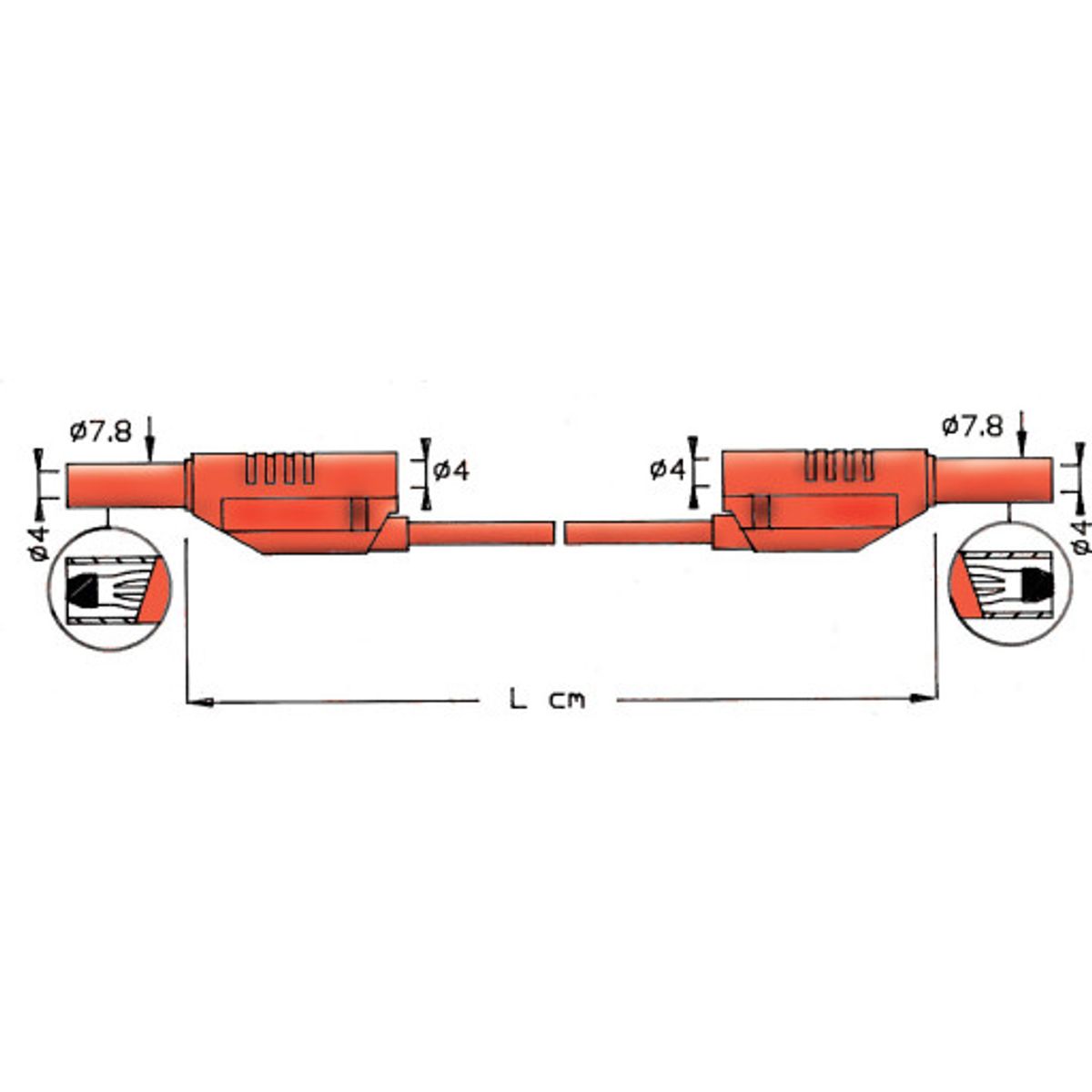 PRØVELEDNING 2711 25CM SORT