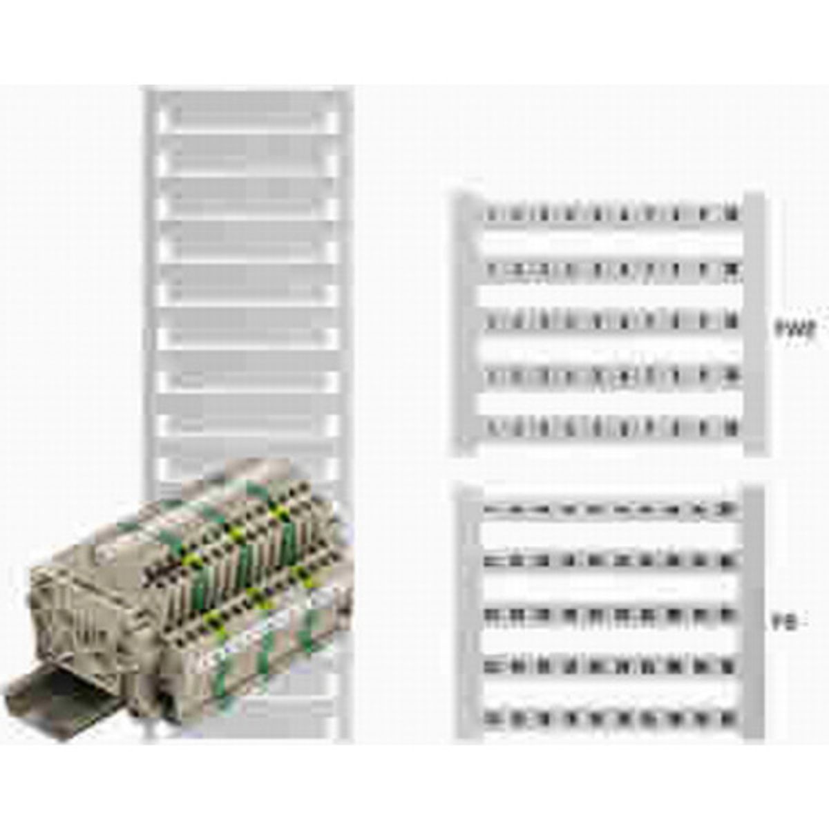 50 stk Dekafix mærkeark 5-FWZ, mærket L1,2,3,N,J