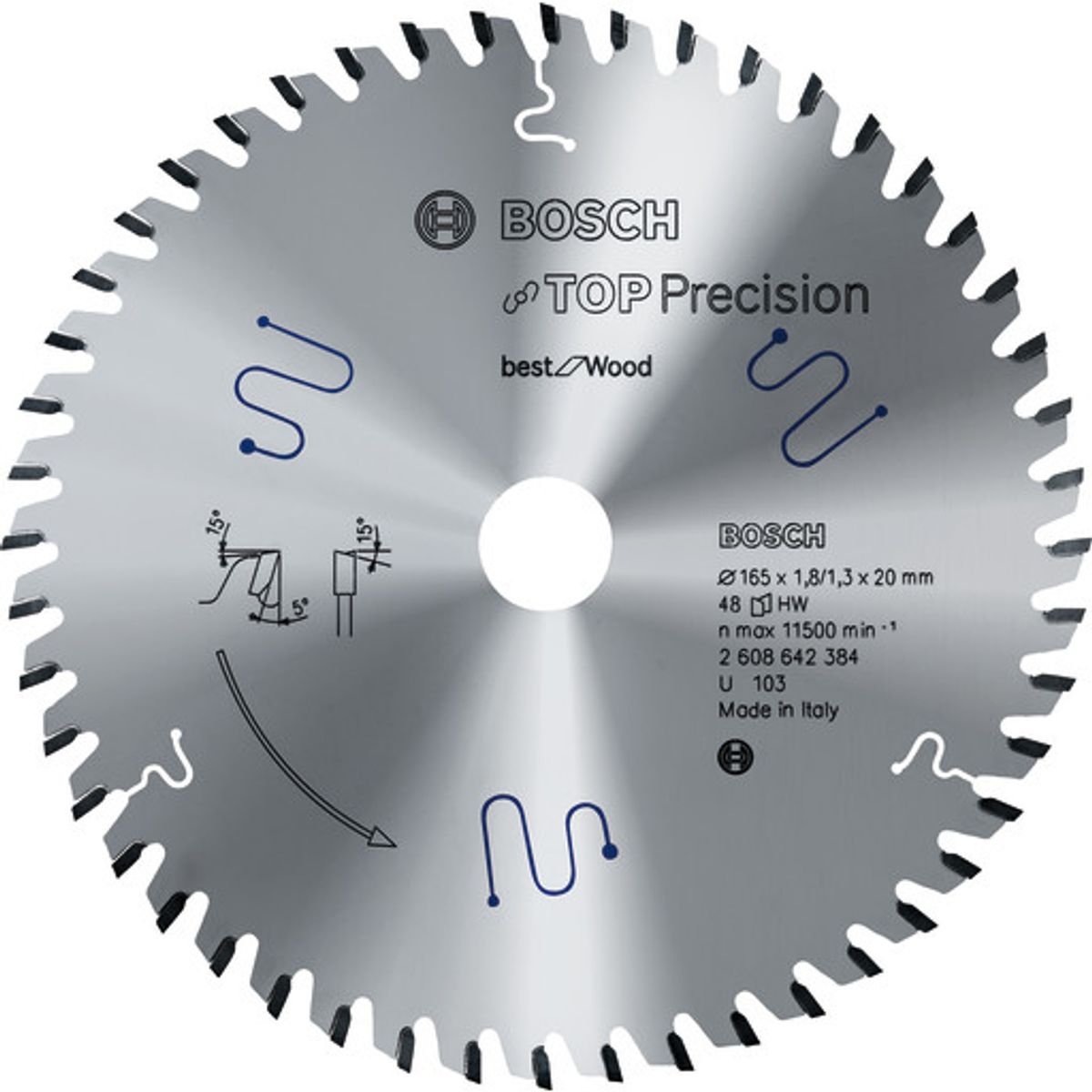 Bosch Top Precision rundsavklinge Ø165/20 - 32tands