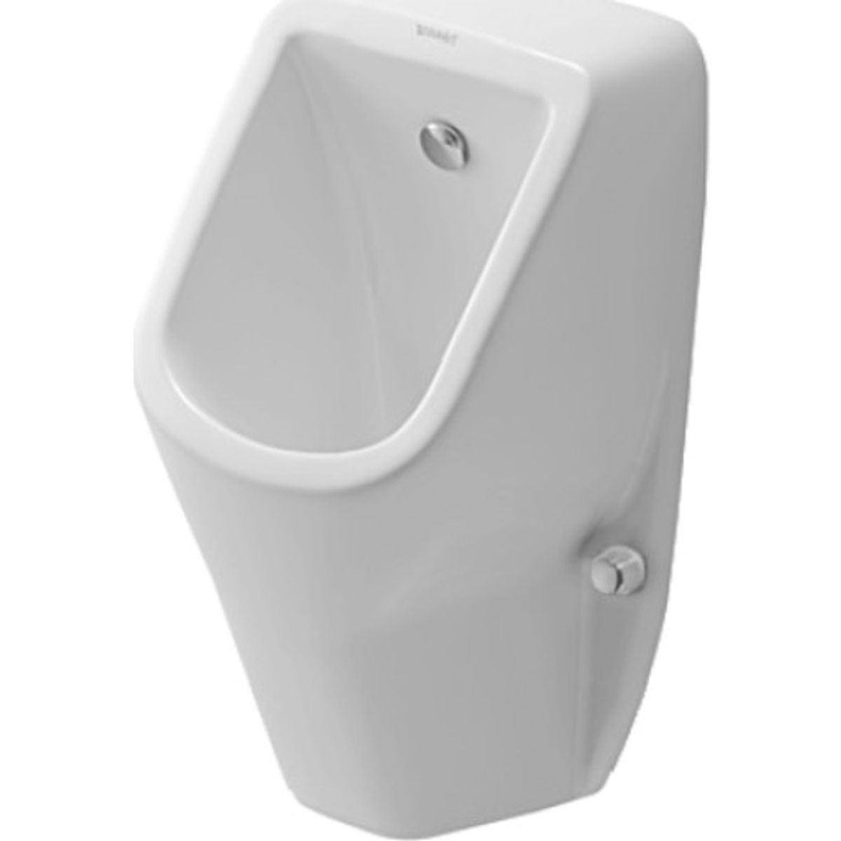 D-code urinal med dyse tilslutning bagfra, med flue