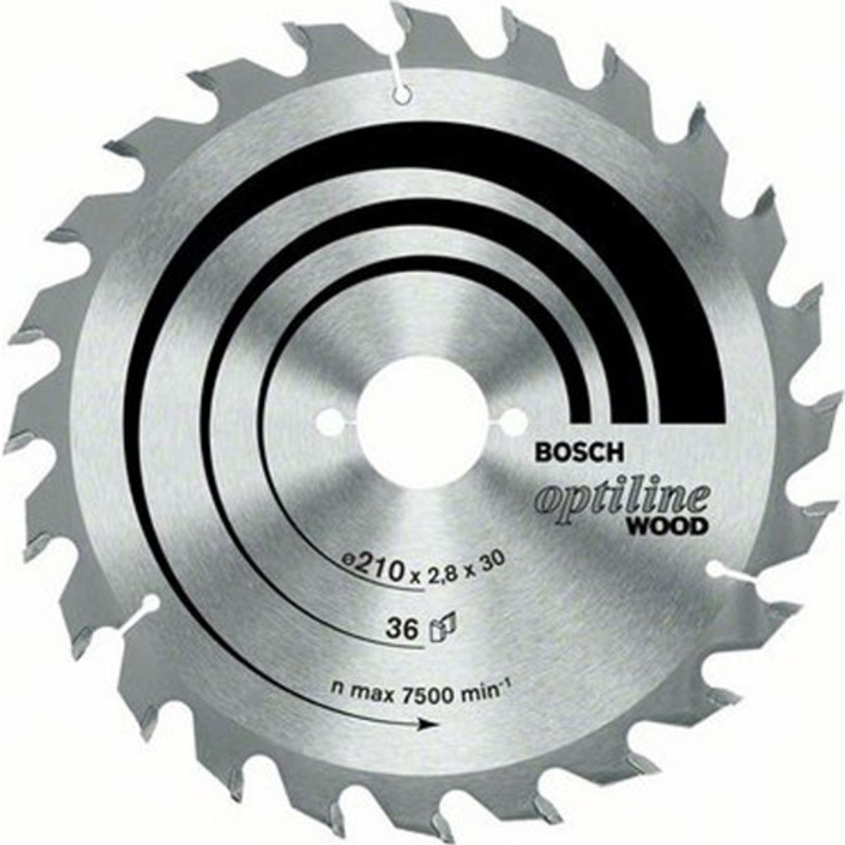 Bosch Optiline Wood rundsavklinge Ø190/30 - 36tands