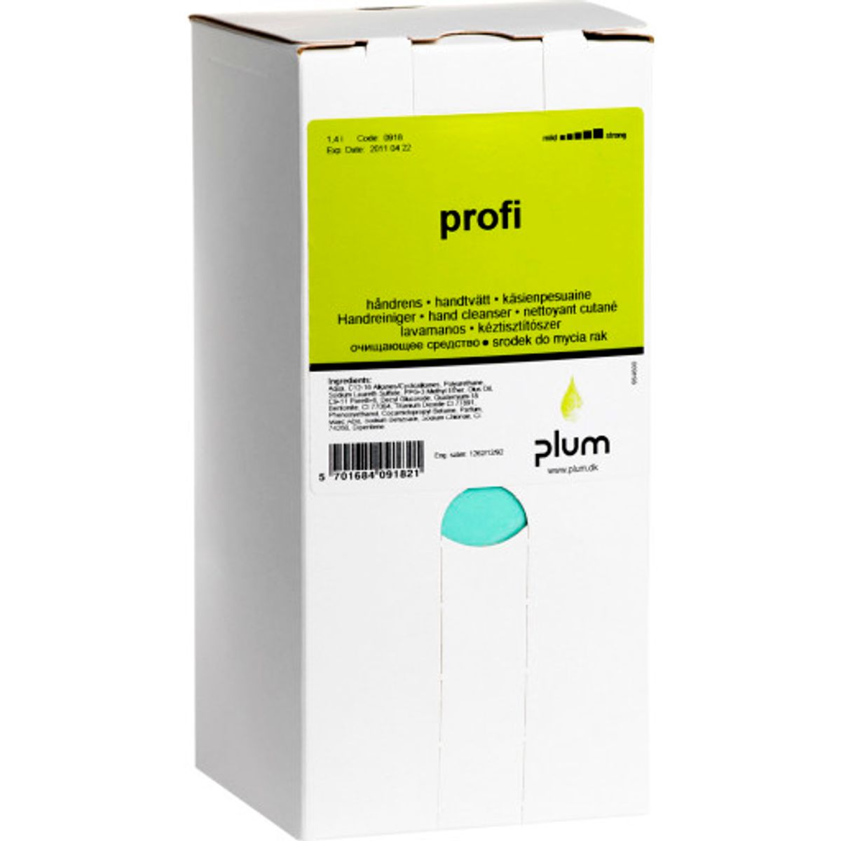 Plum Profi håndrens, til dispenser, 1,4 liter