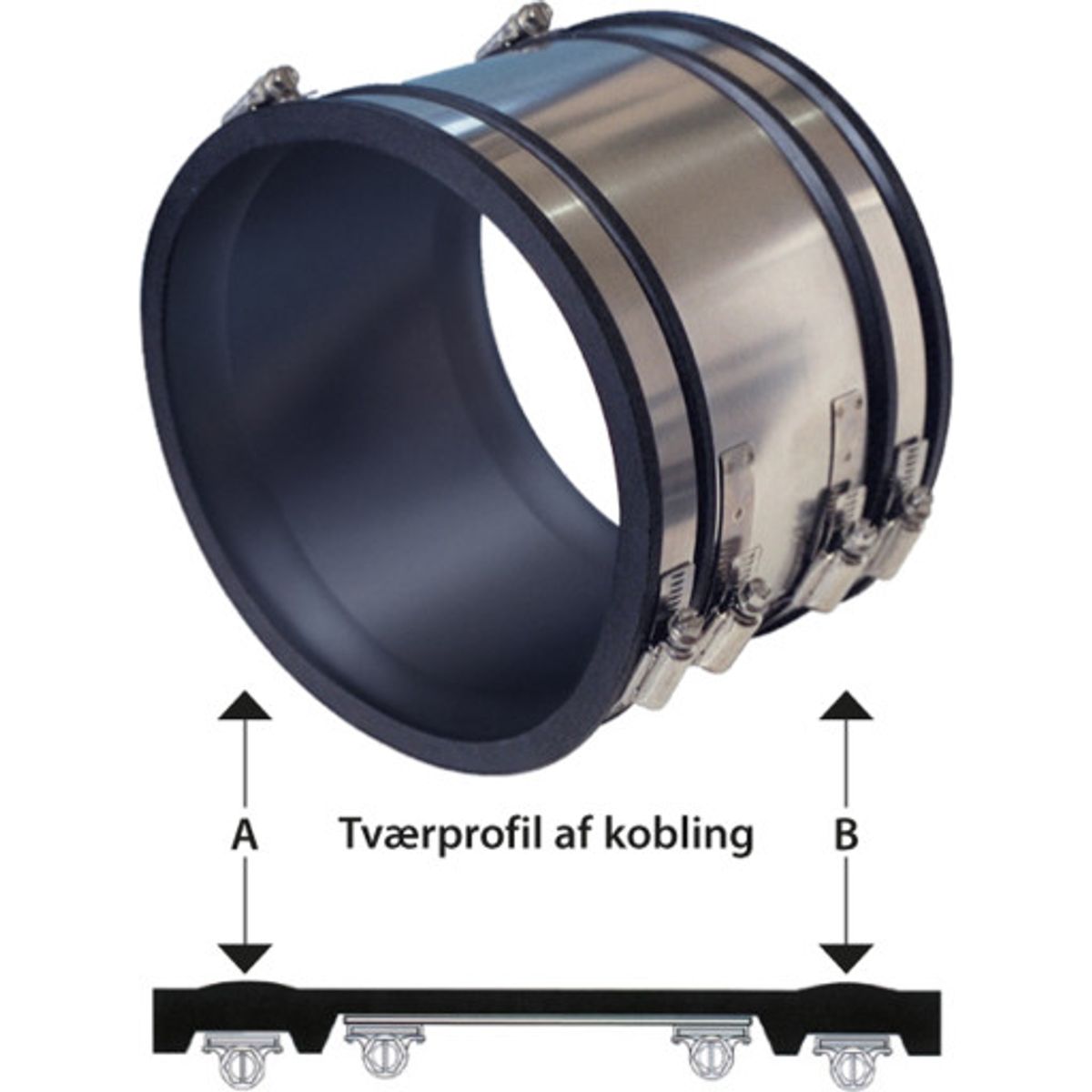 HOFOR S200 kobling 200 mm til strømpe 20 cm, i jord