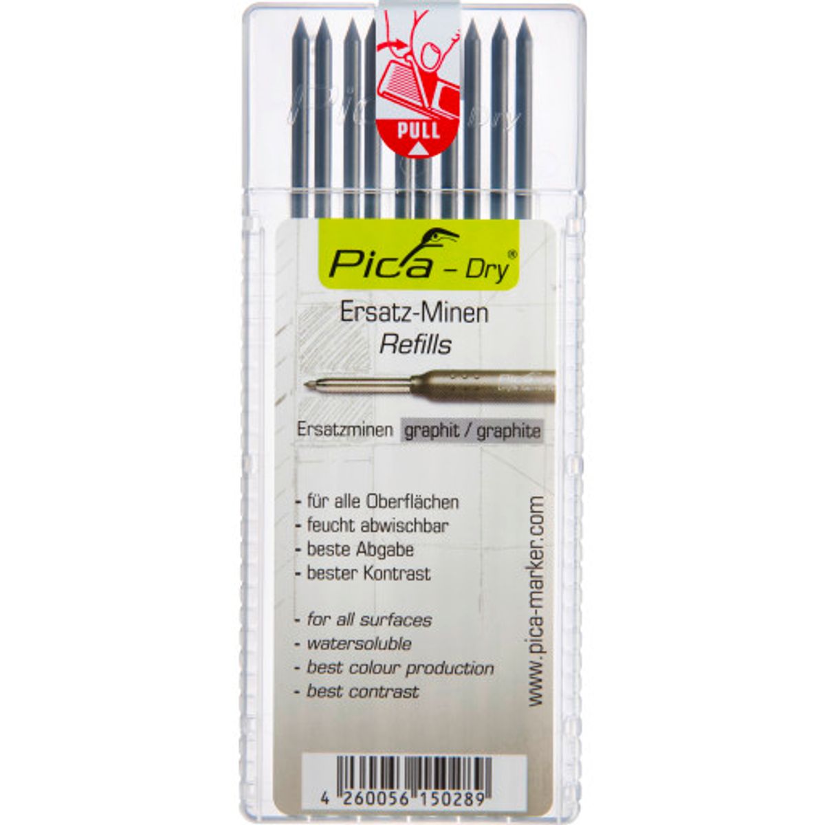 Pica Dry stifter til dybhuls marker - sorte