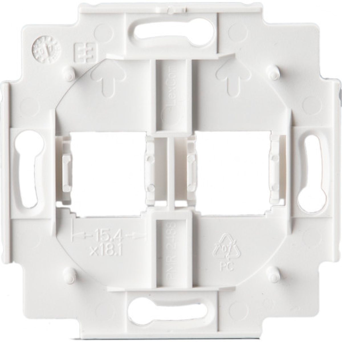 Dataudtag indsats 2xRJ45 Lexcom 1M