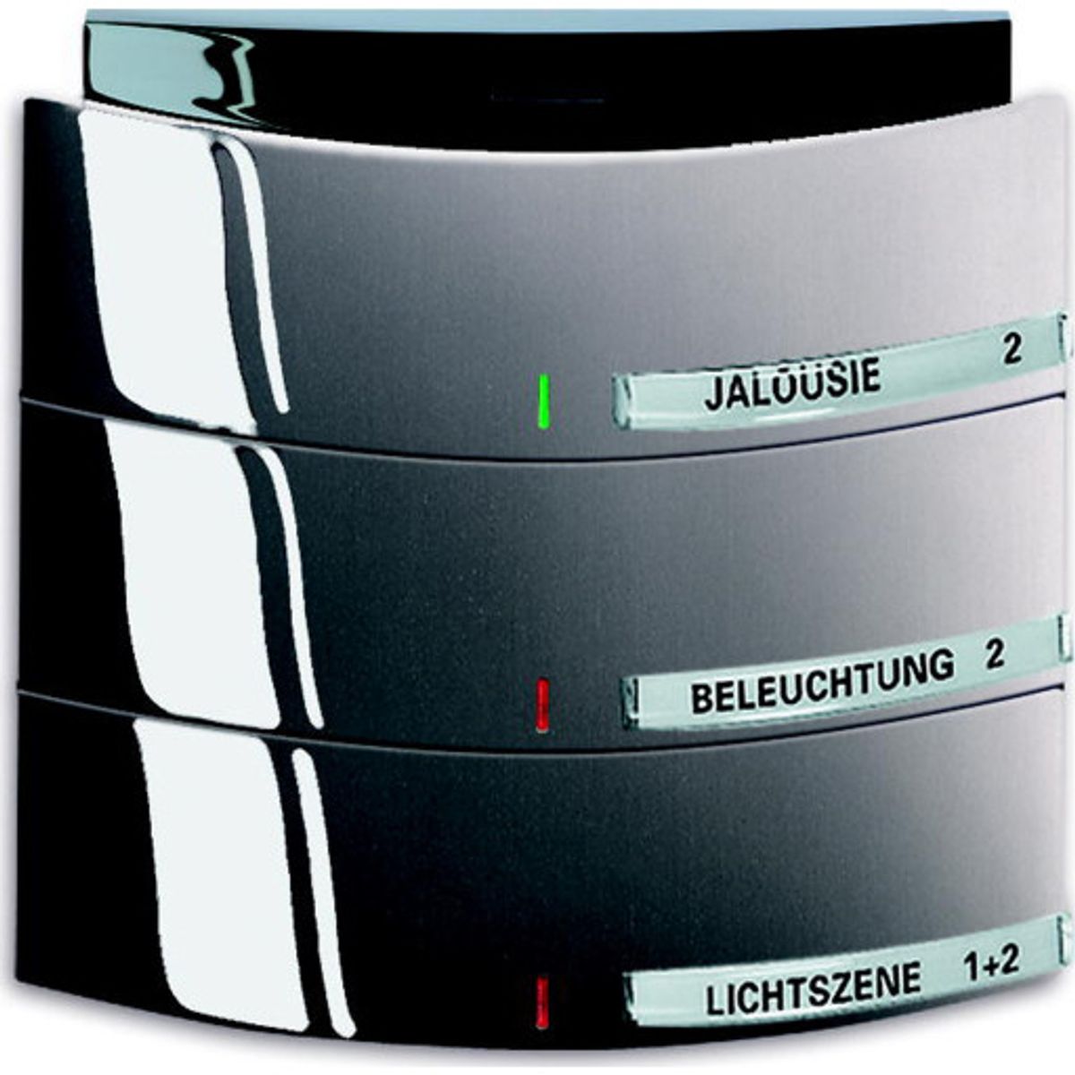 KNX Triton Betjeningselement 3/6-tryk platin