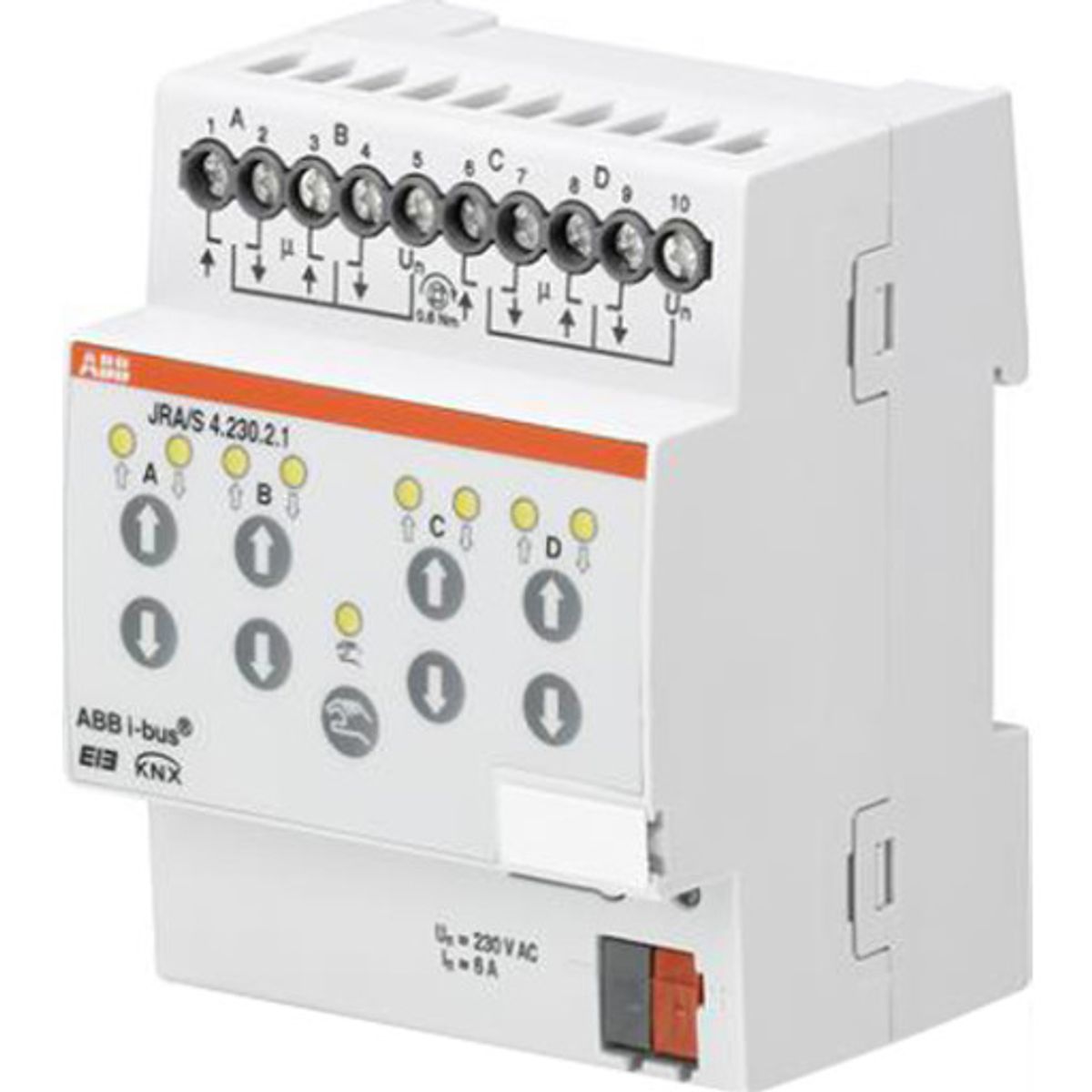 KNX Persienneaktuator 4-Kanal 230V AC mdrc JRA/S 4.230.2.1