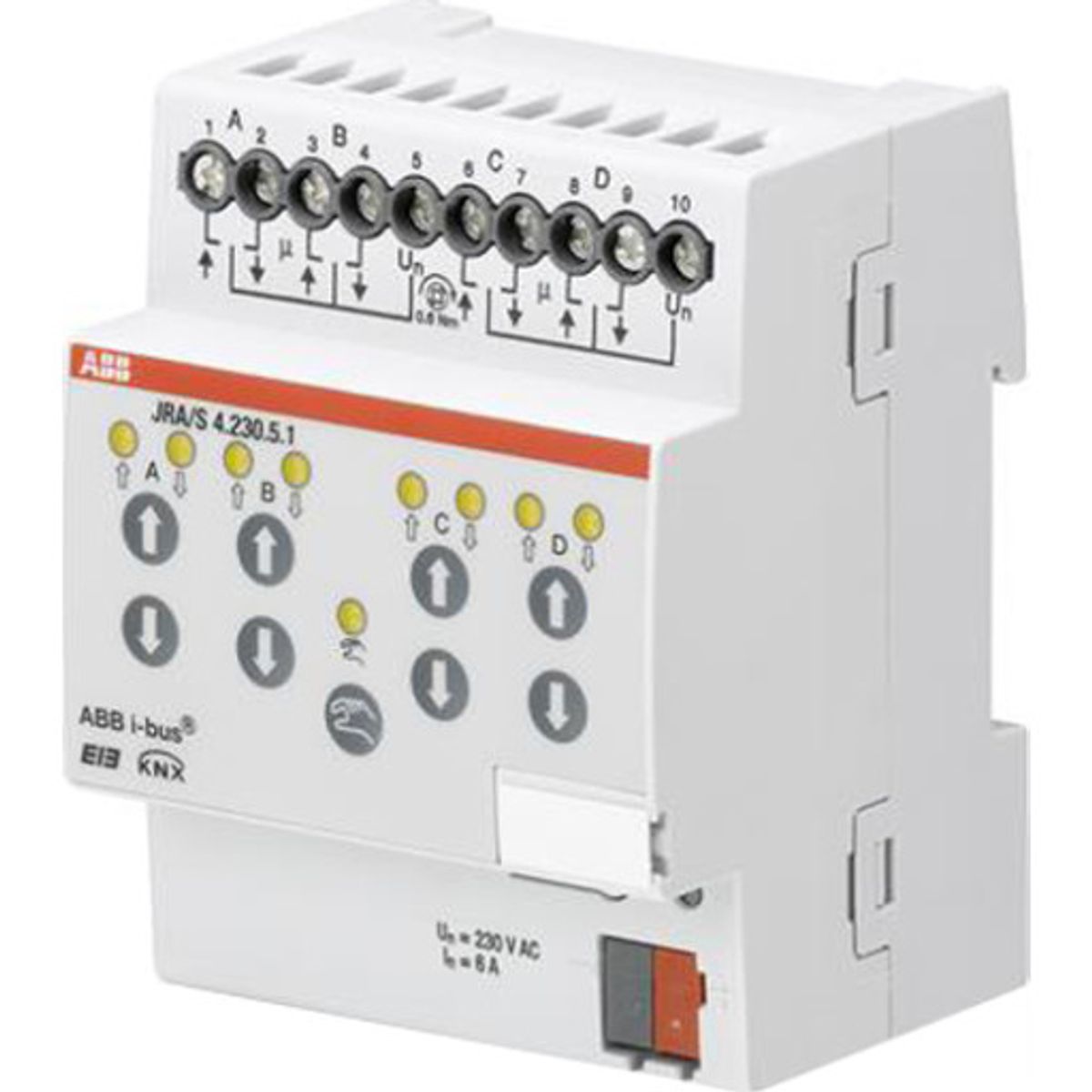 KNX Persienneaktuator 4-Kanal 230V AC mdrc JRA/S 4.230.5.1