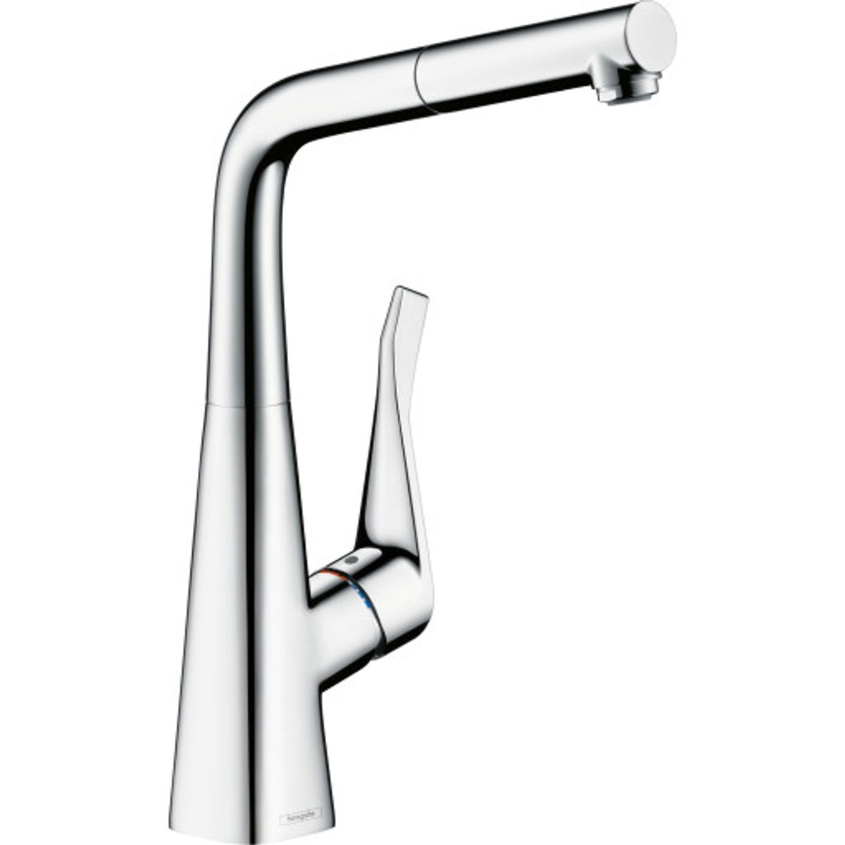 Hansgrohe Metris M71 køkkenarmatur, udtrækstud, stål