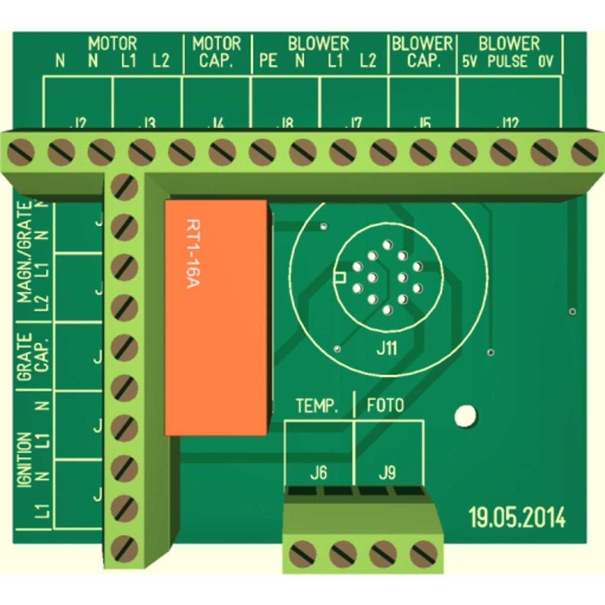 Motorprint 12PIN NTC, flad foto sensor