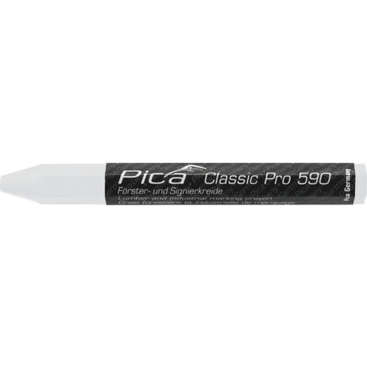 Pica Classic mærkekridt PRO, 120 mm, hvid, 12 stk.