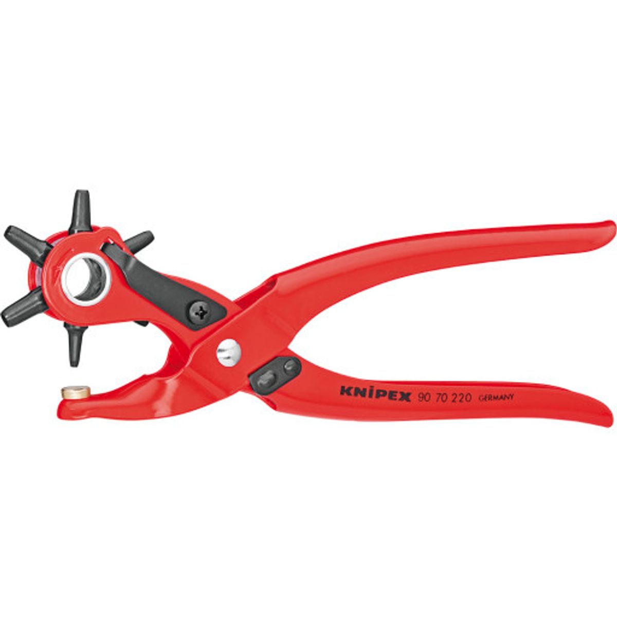 Knipex revolverhultang, rød pulvercoatet