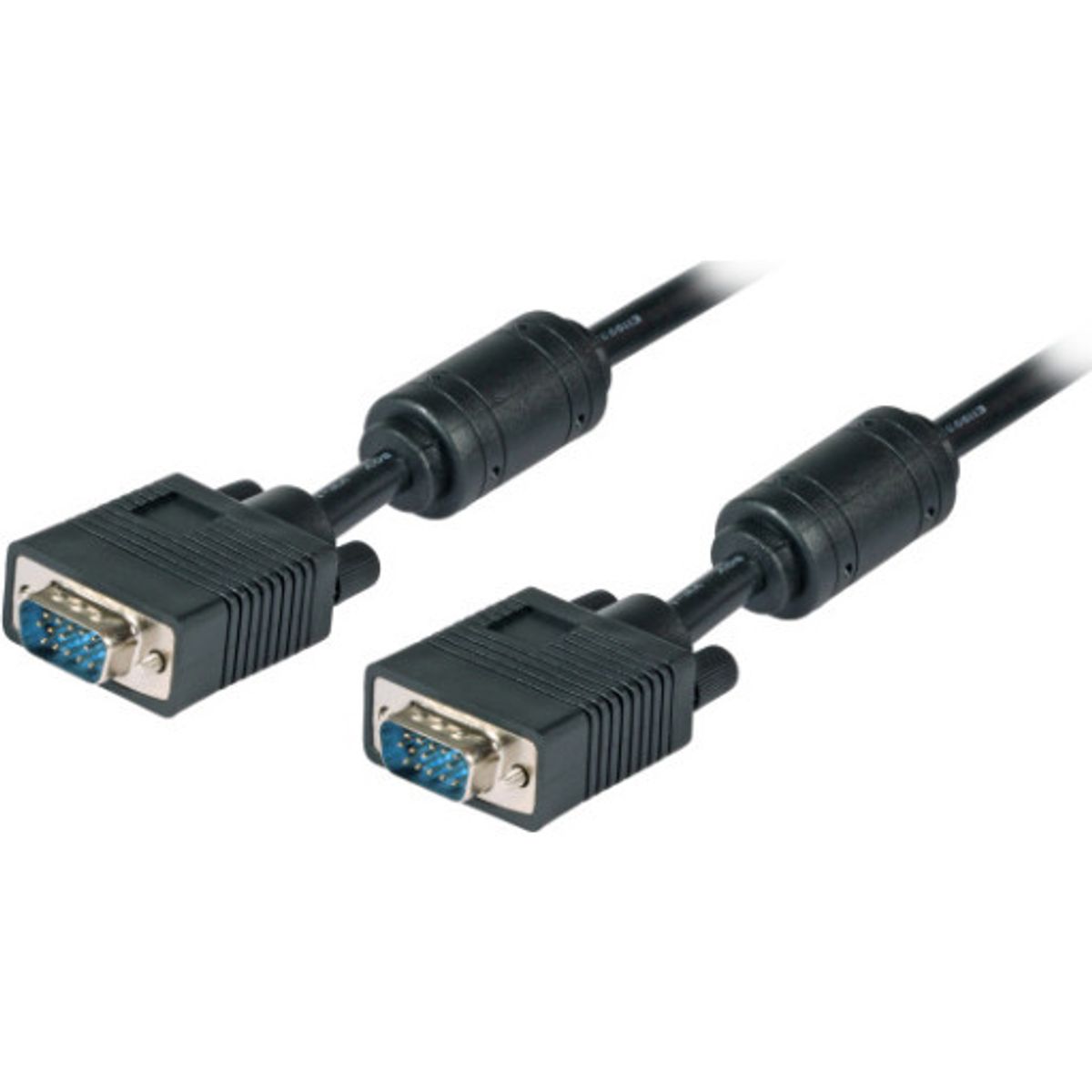 VGA kabel 25M Han/Han 2 x HD Dsub15 m/m, sort