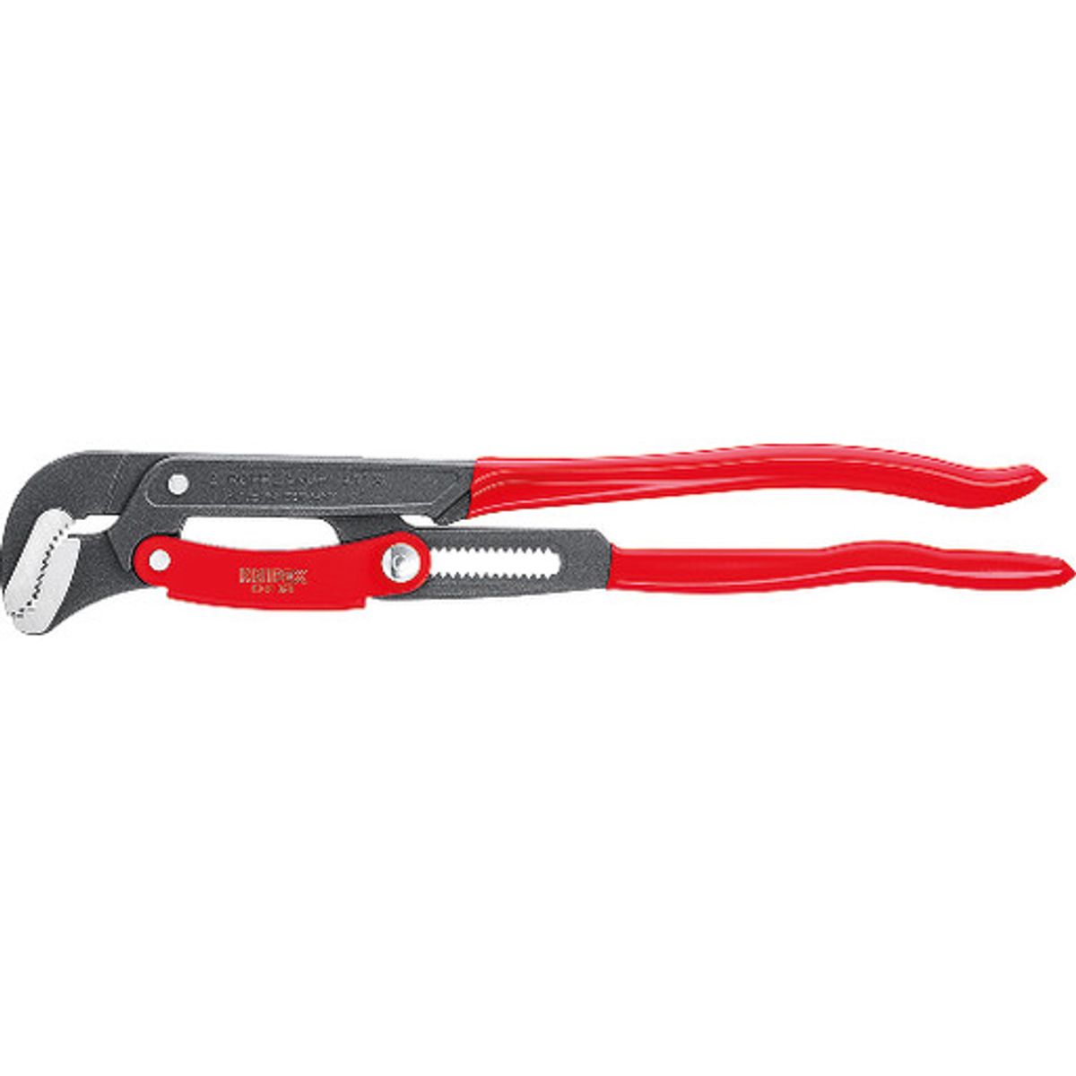 KNIPEX rørtang S-gab, grå pulvercoated, 560 mm