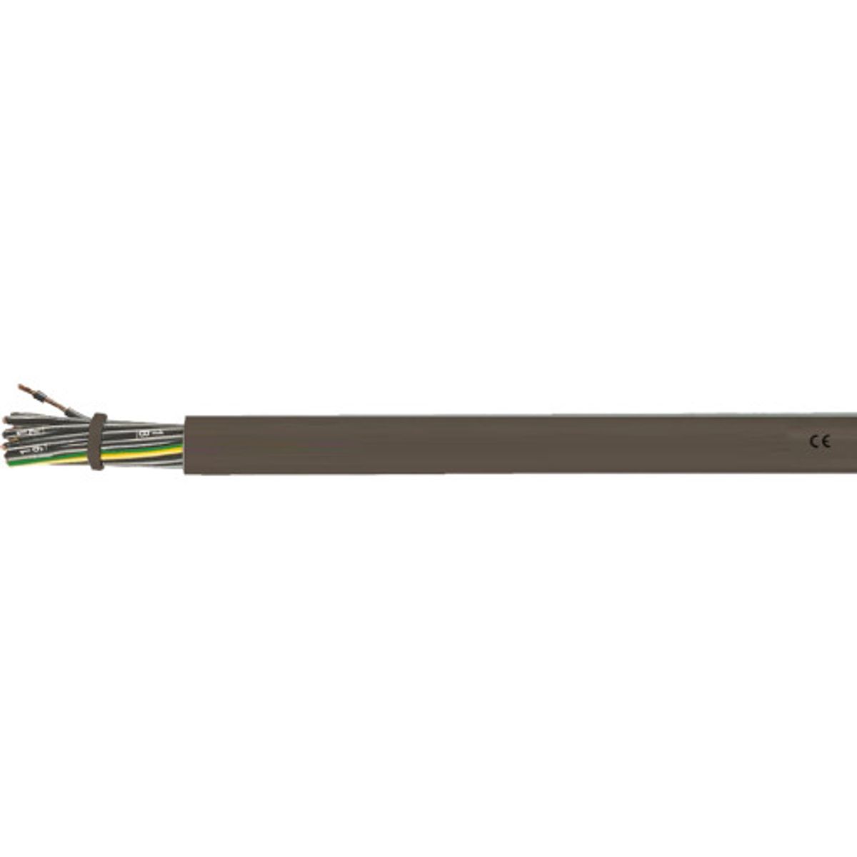 CTS Kabel LIHH-OZ 4x0,75 brun, UV best., nummererede ledere