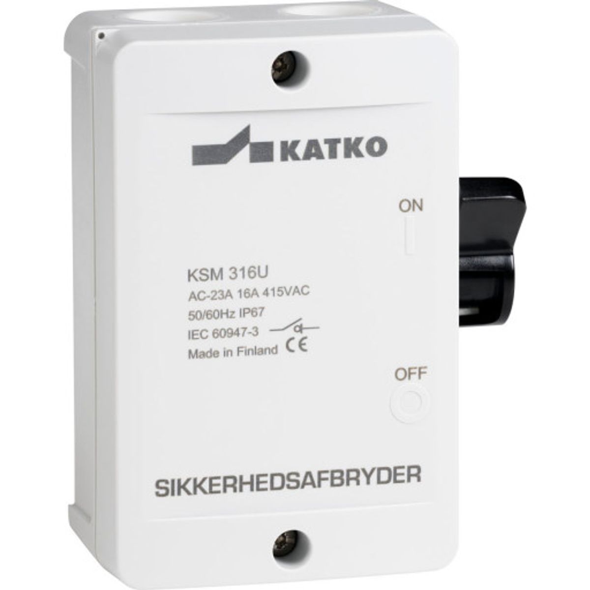 Katko KSM316U sikkerhedsafbryder M20 med 3P til 16A