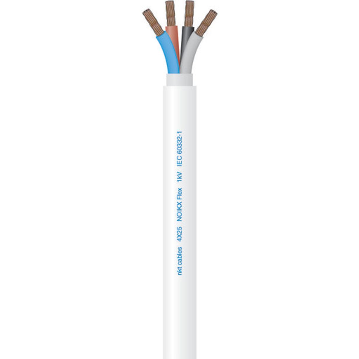 Kabel NOIKX Flex 90° 4G25 lysegrå T500