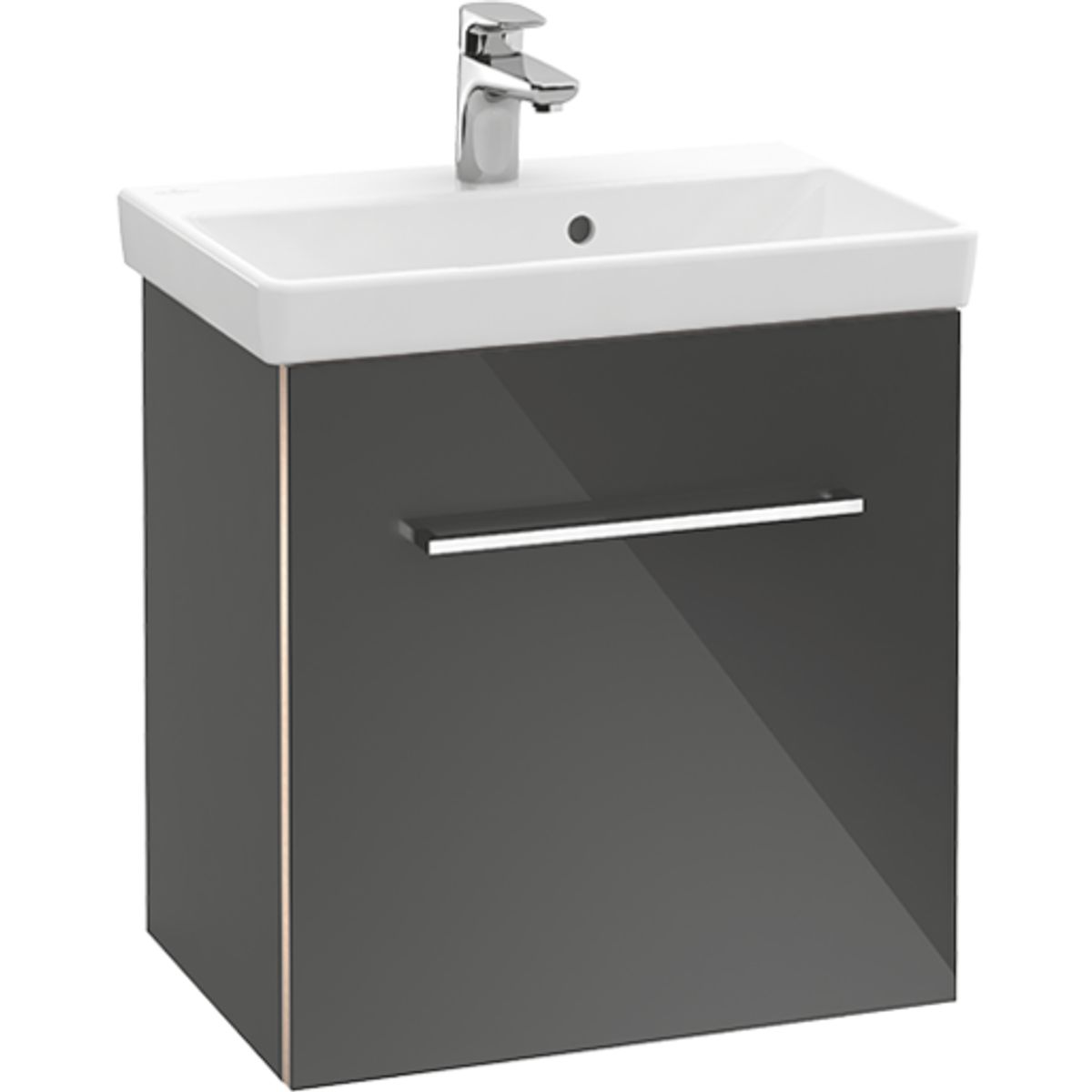 V&B A888 Avento vaskeskab venstre Crystal Black