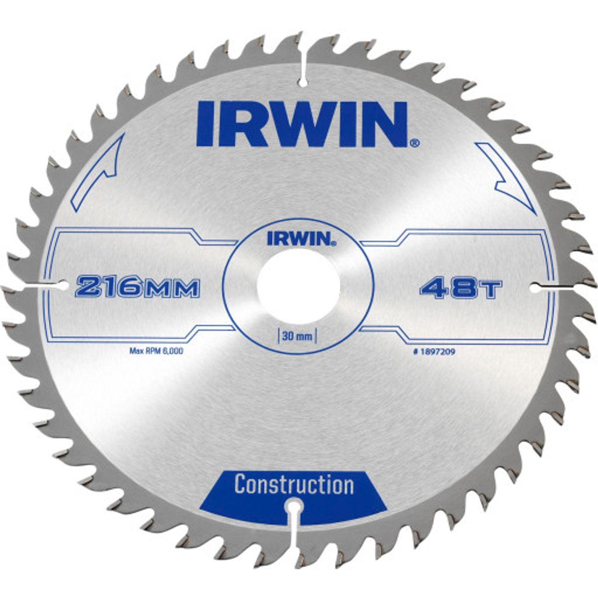 Irwin rundsavklinge - Ø216/30mm - 48tands -