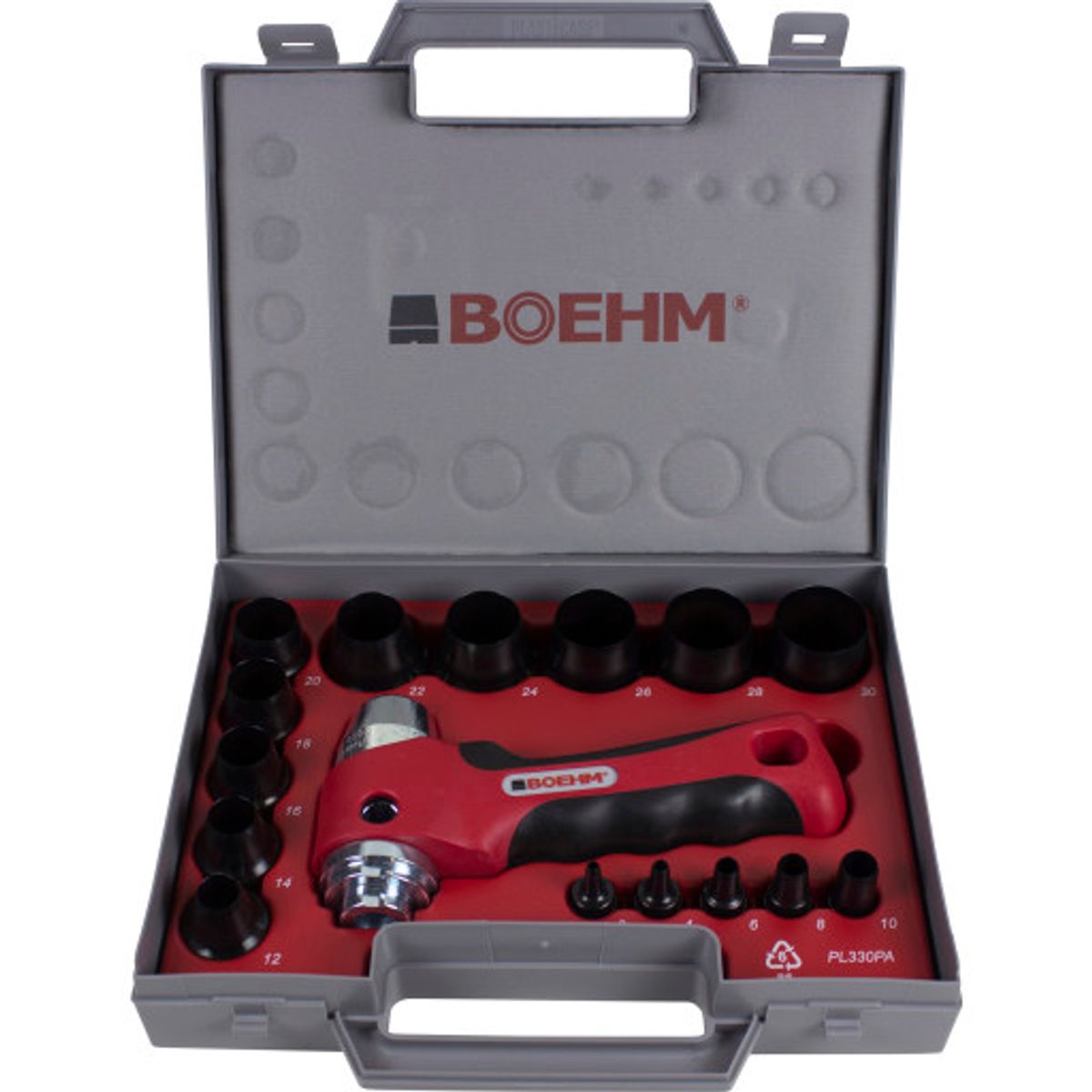 Boehm huggepibesæt JLB330PA, 3-30 mm, 16 dele