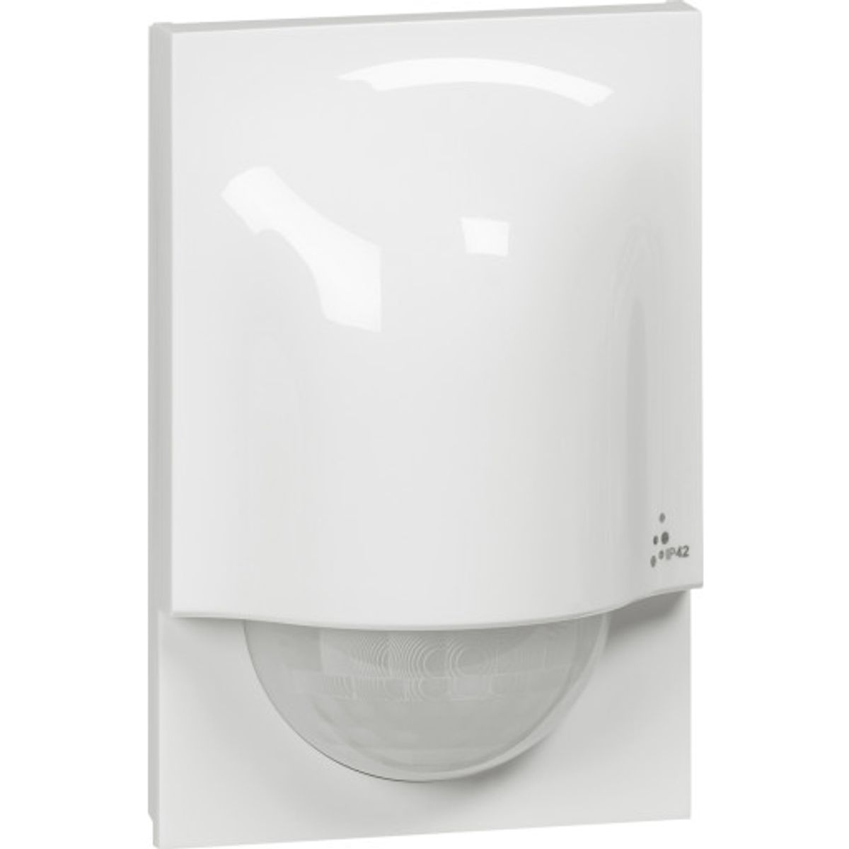 Pir-Sensor rækkevidde 8M, 140°, 230V, 77x48x114 mm, IP41