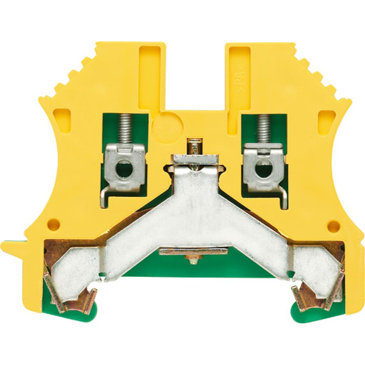 Weidmüller WPE jordklemme i gul/grøn - 2,5 mm²