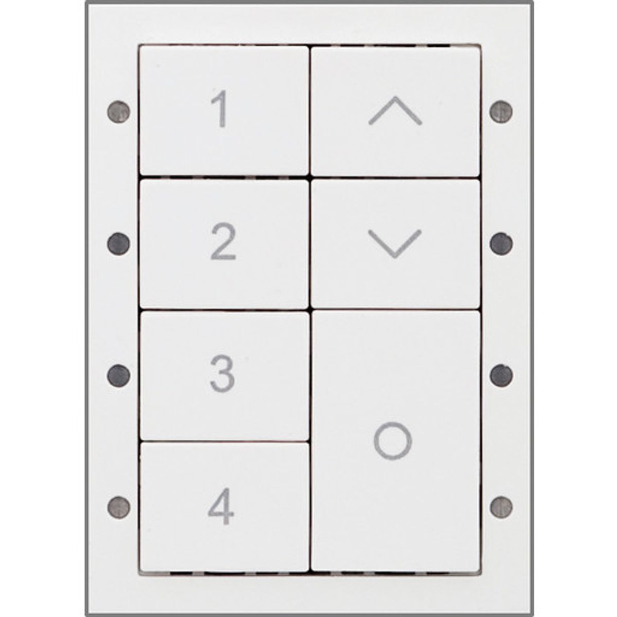 Digidim135W Panel med 7 tryk, hvid