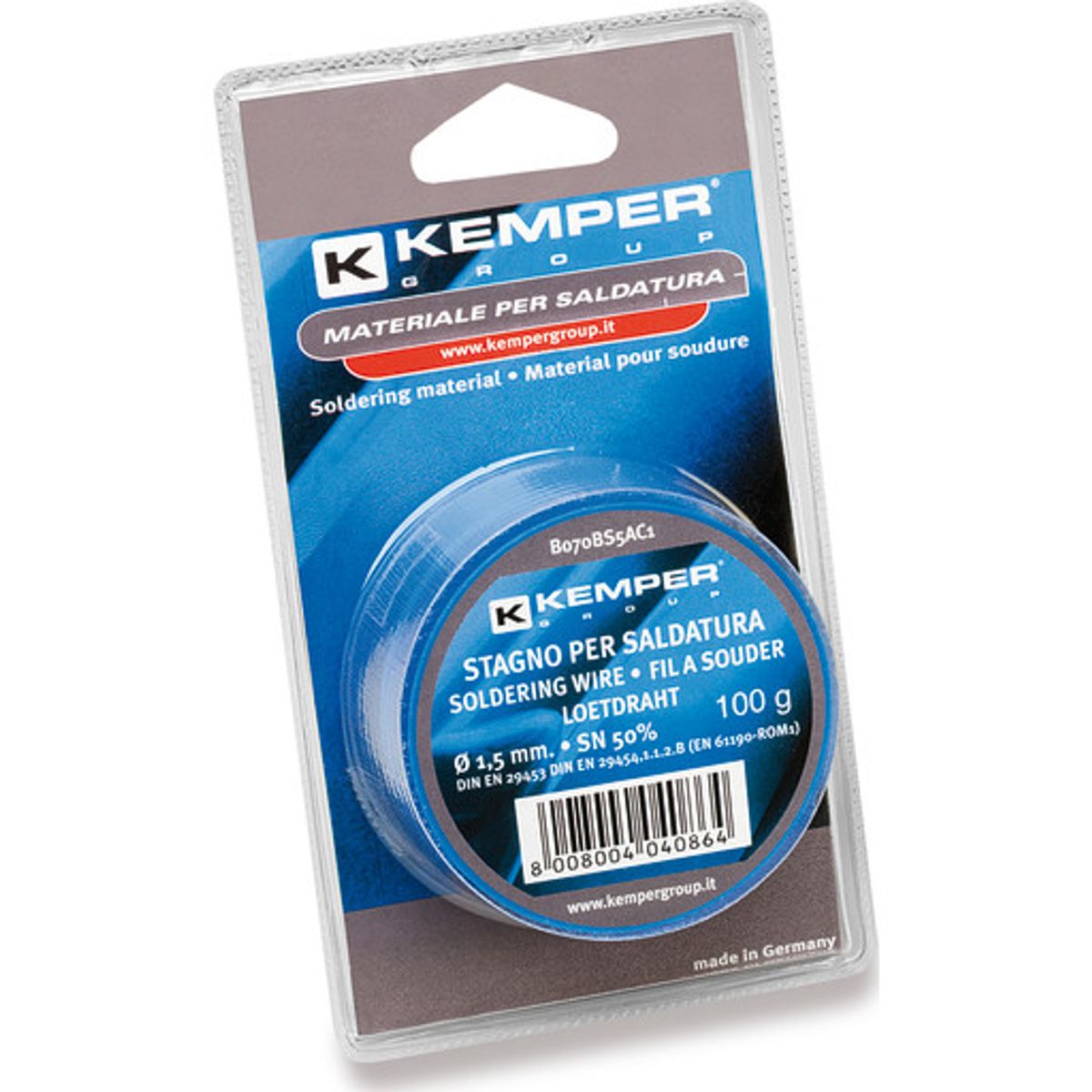 KEMPER loddetin, 100 g, 50 %, 1,5 mm