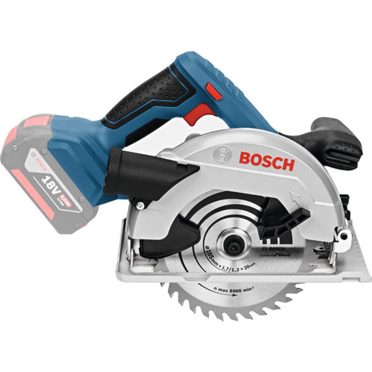 Bosch rundsav GKS 18V-57G, solo