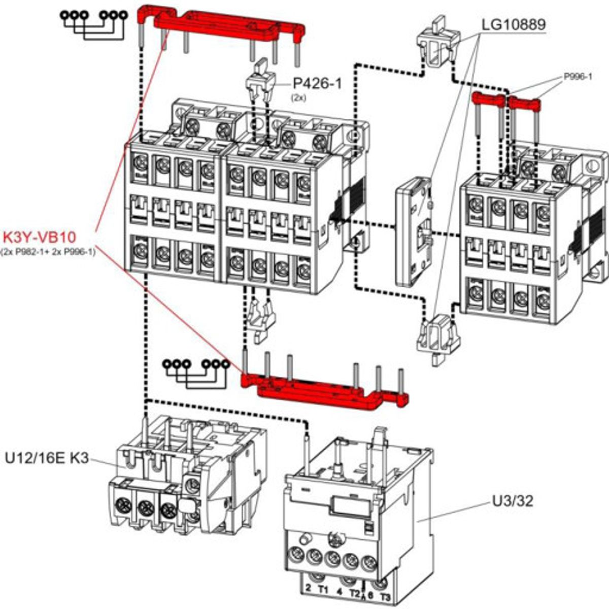 REVERSER.KIT F. K3-10 - K3-22