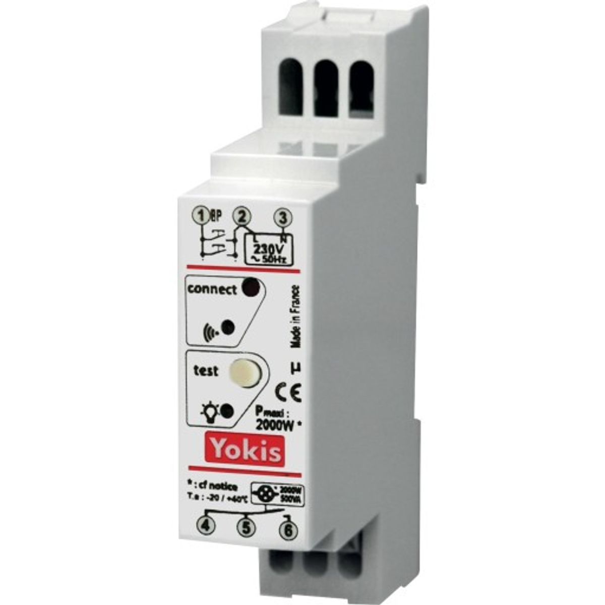 Yokis MTR2000MRP funktionsrelæ, 230V til 2000W