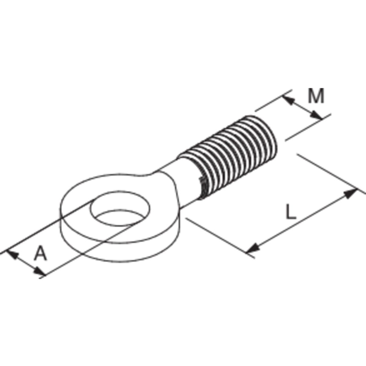 Samontec AG M10 x 25 mm øjebolt