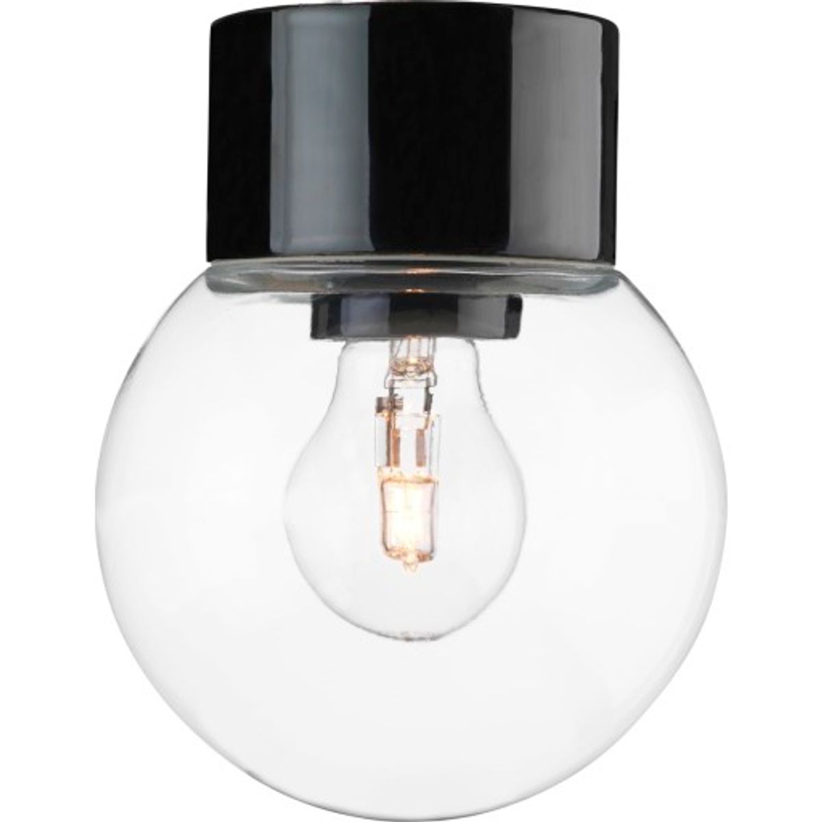 Ifö Electric Classic Globe loftlampe, Ø15 cm, sort/klar