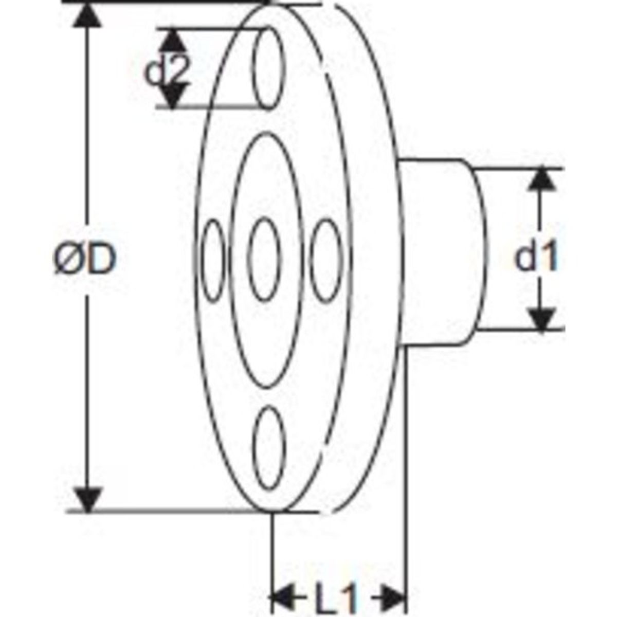 Flange DN 15 Udløb