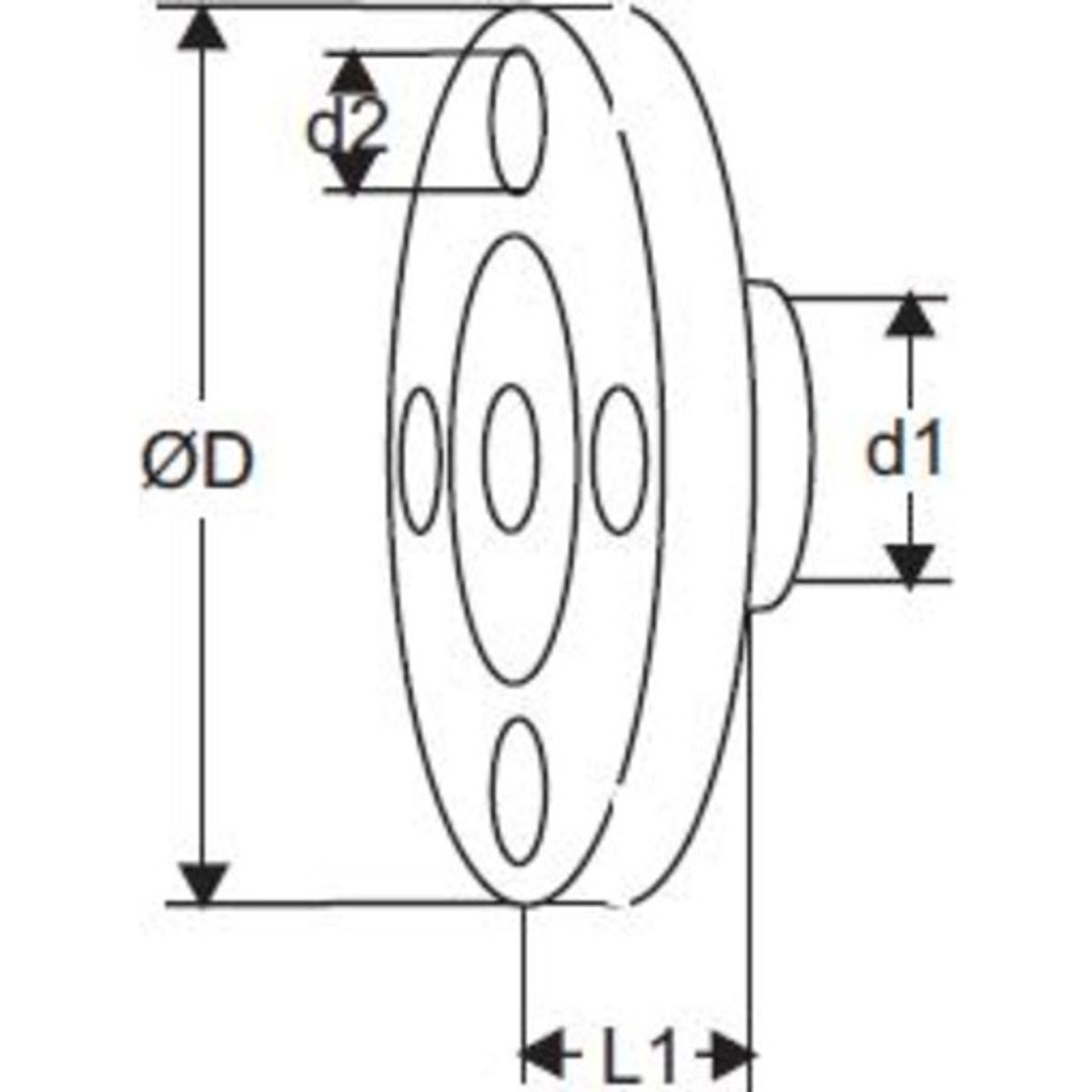 Flange DN 32 Indløb