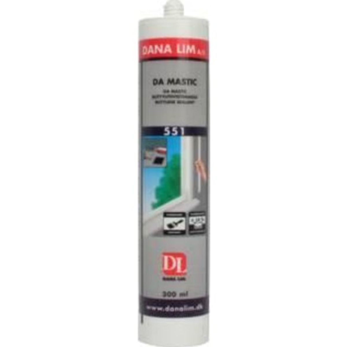 Dana Lim 551 Mastic fugemasse 300 ml, grå