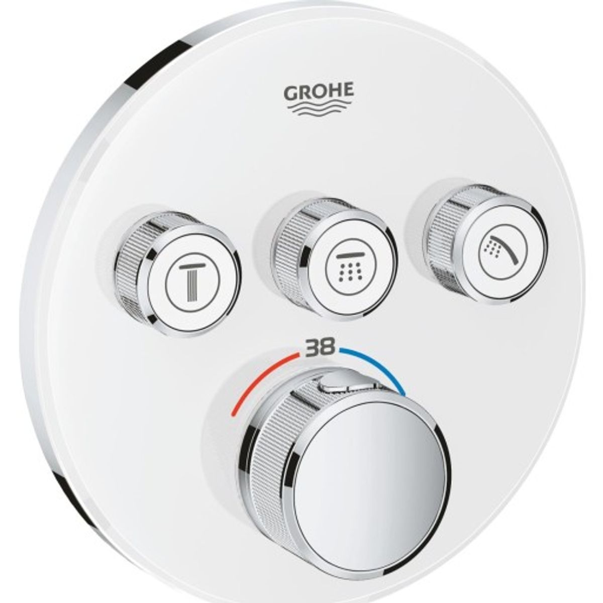 Grohe Grohtherm SmartControl brusearmatur, hvid