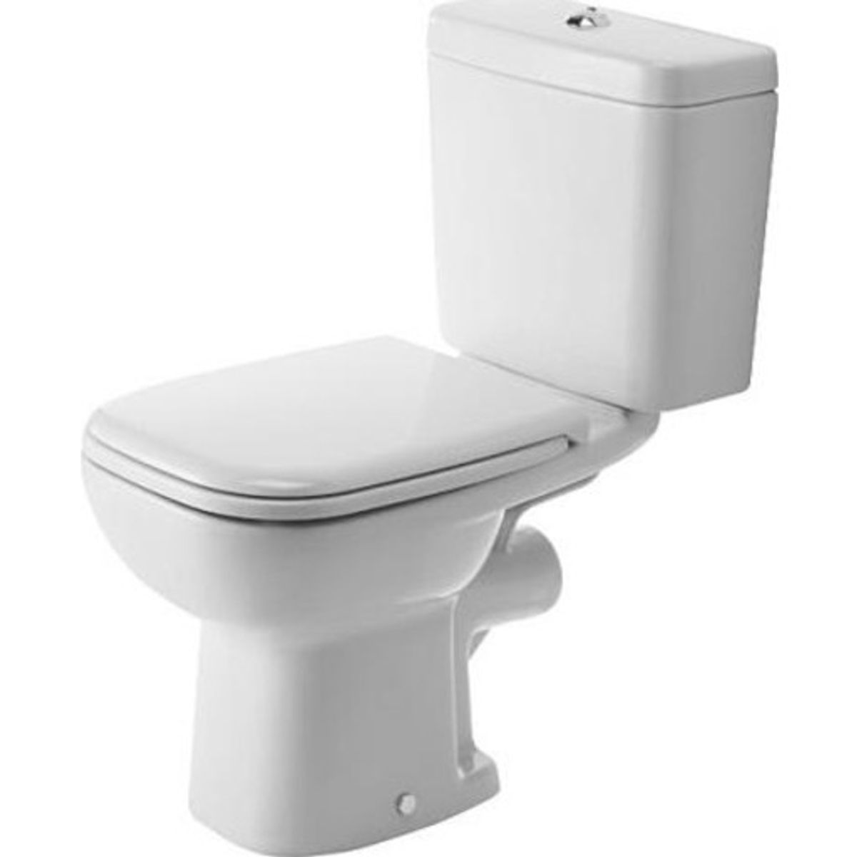 Duravit D-Code toilet med P-lås i hvid