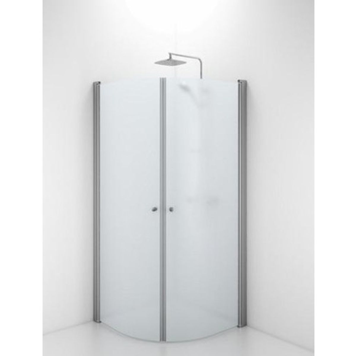 Contura Shower Space brusedør, 72,3 cm, frostet glas, aluminium profil