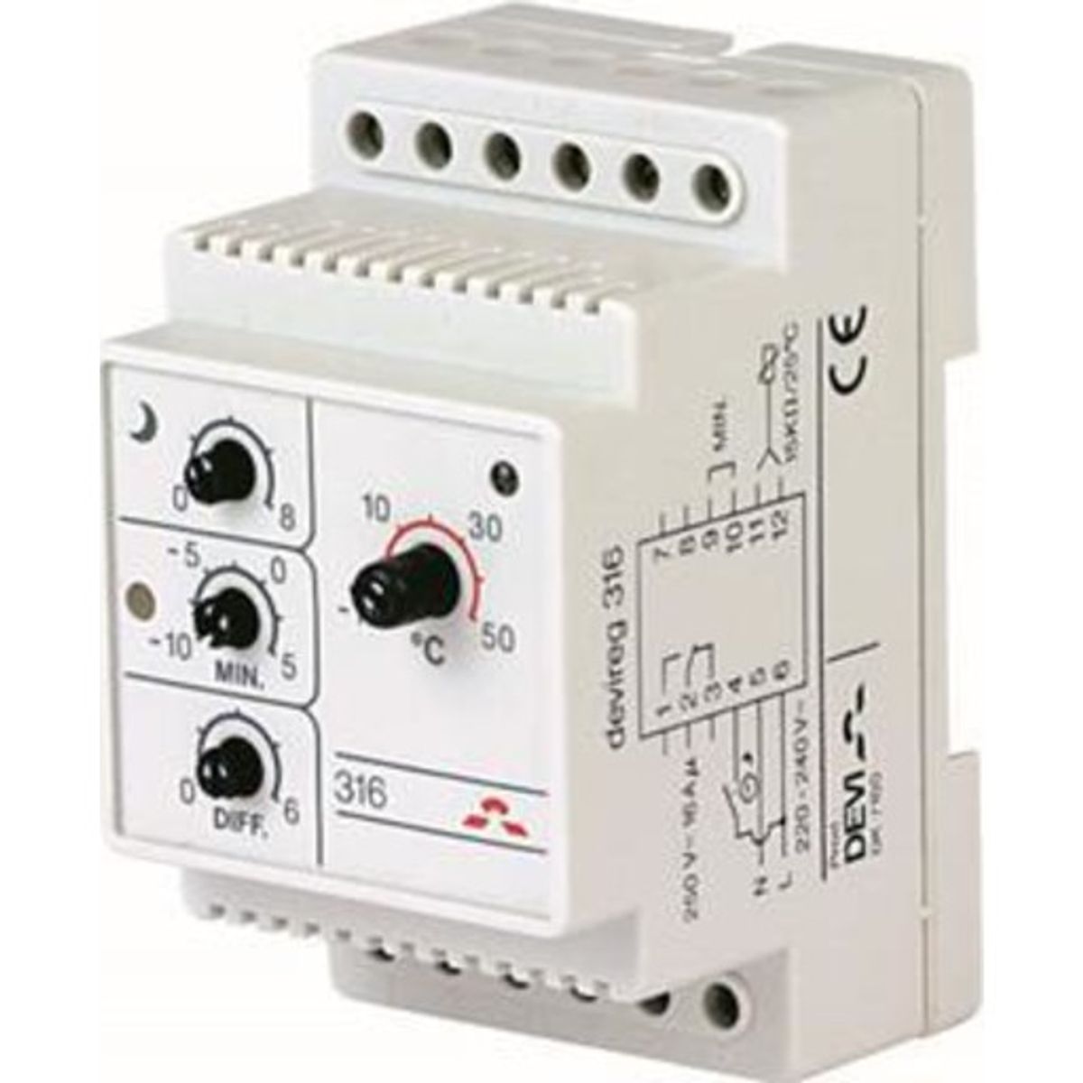 Termostat Devireg 316 -10° C-+50° C