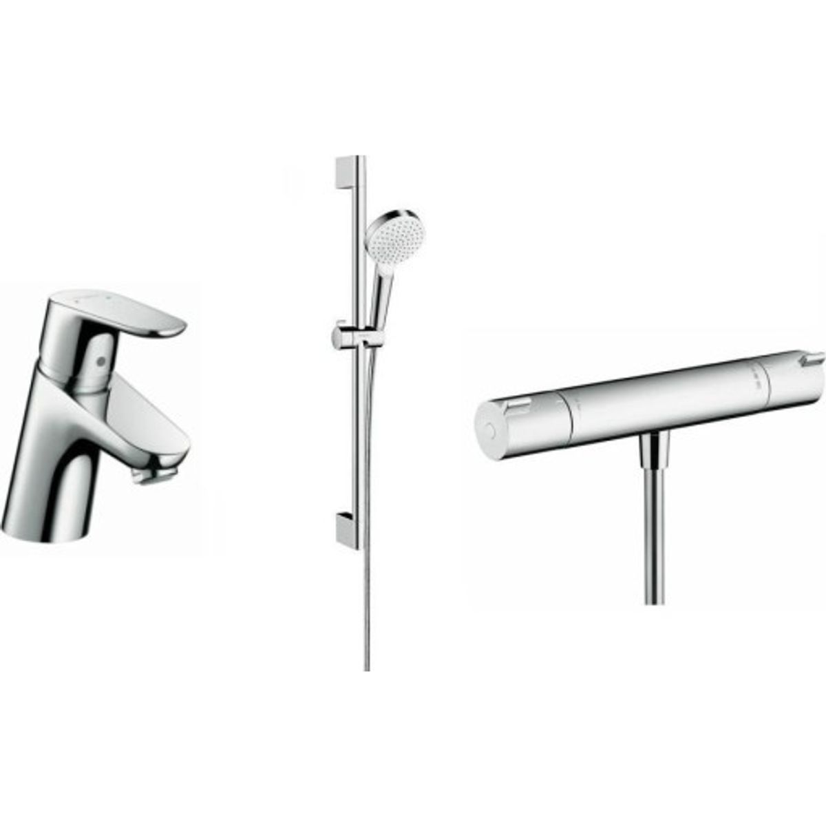 Hansgrohe 3-i-1 Basis armaturpakke