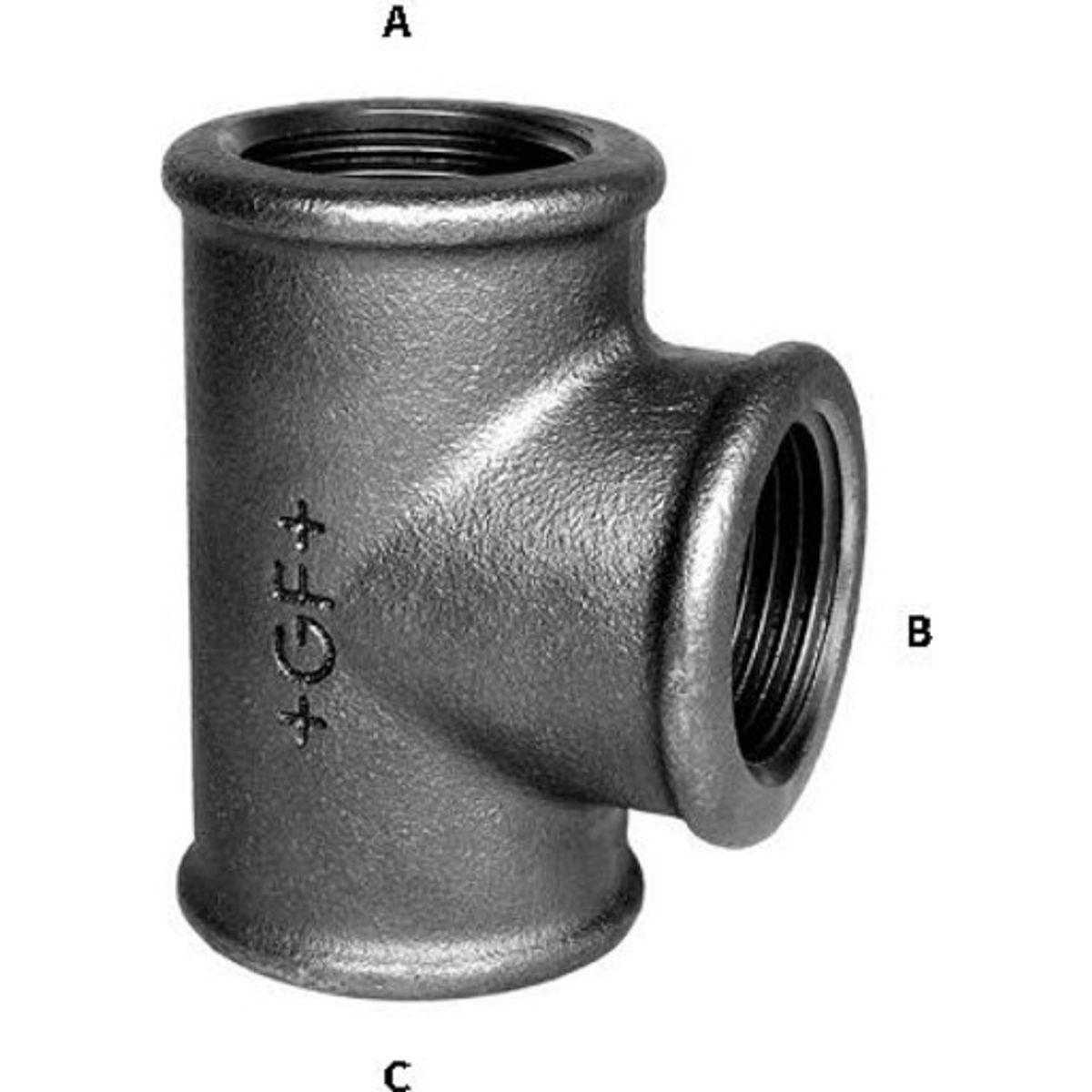 Sort tee 3/4" x 1" x 1/2"