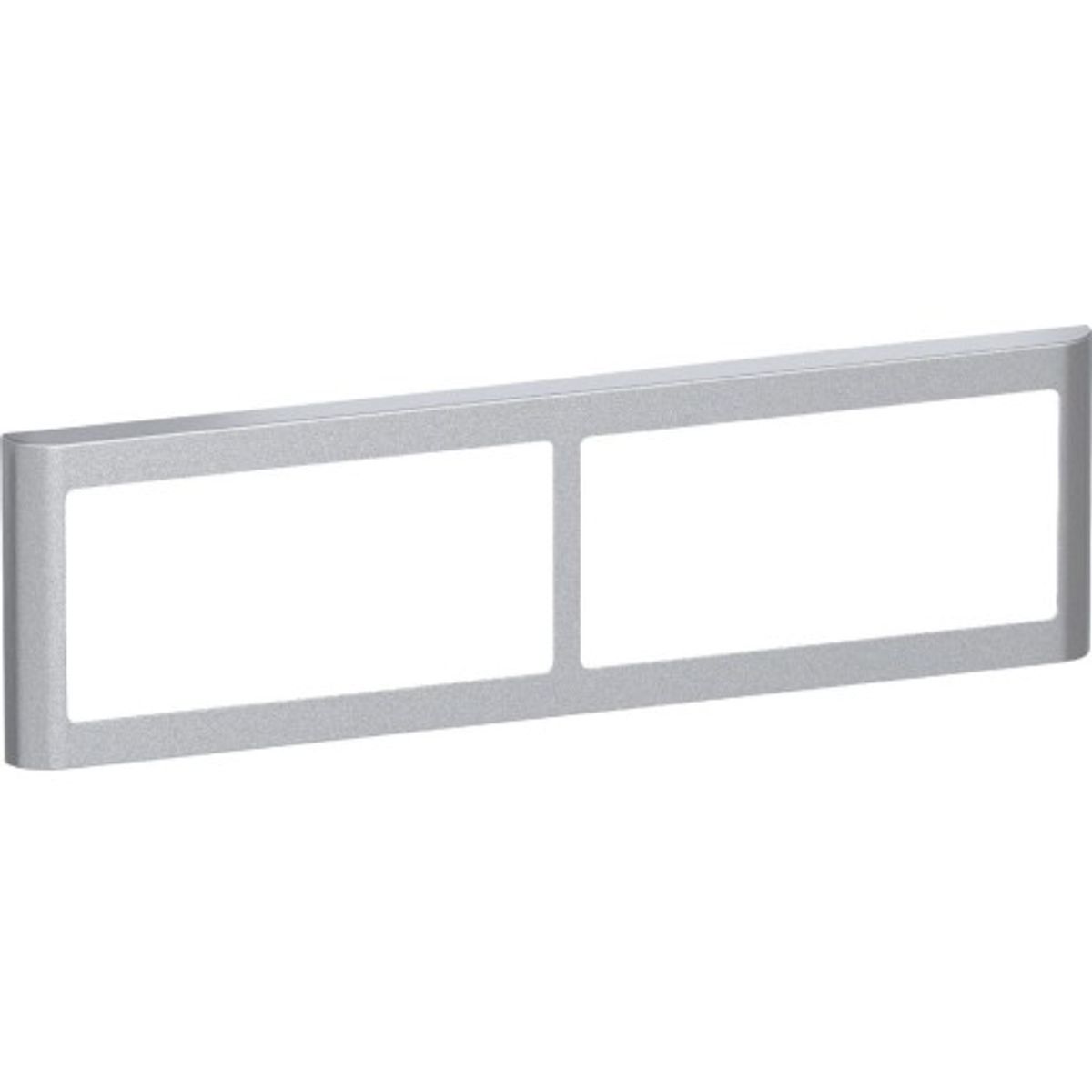 LK Fuga 63 Soft designramme 2x2 modul vandret i stålmetallic