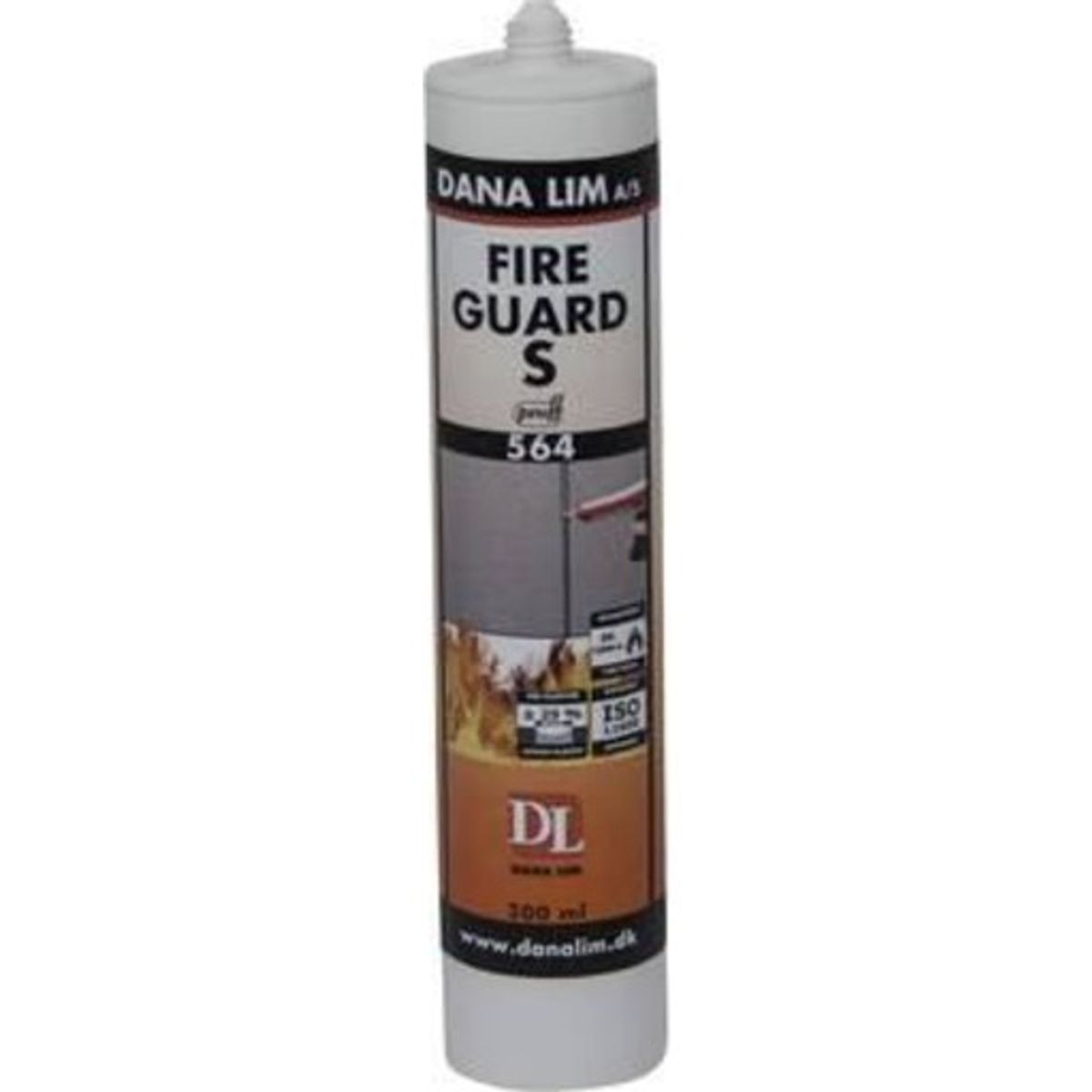 Dana Lim 564 Fire Guard S brandfugemasse 300 ml, grå