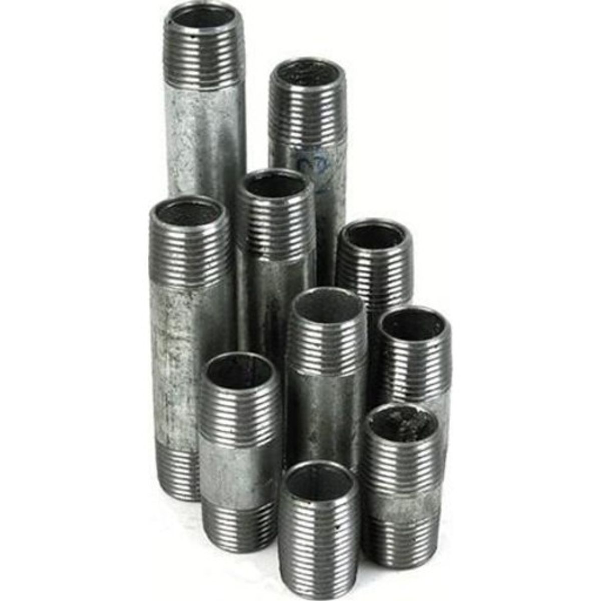 3/8" Galvaniseret nippelrør 10 stk. assorteret