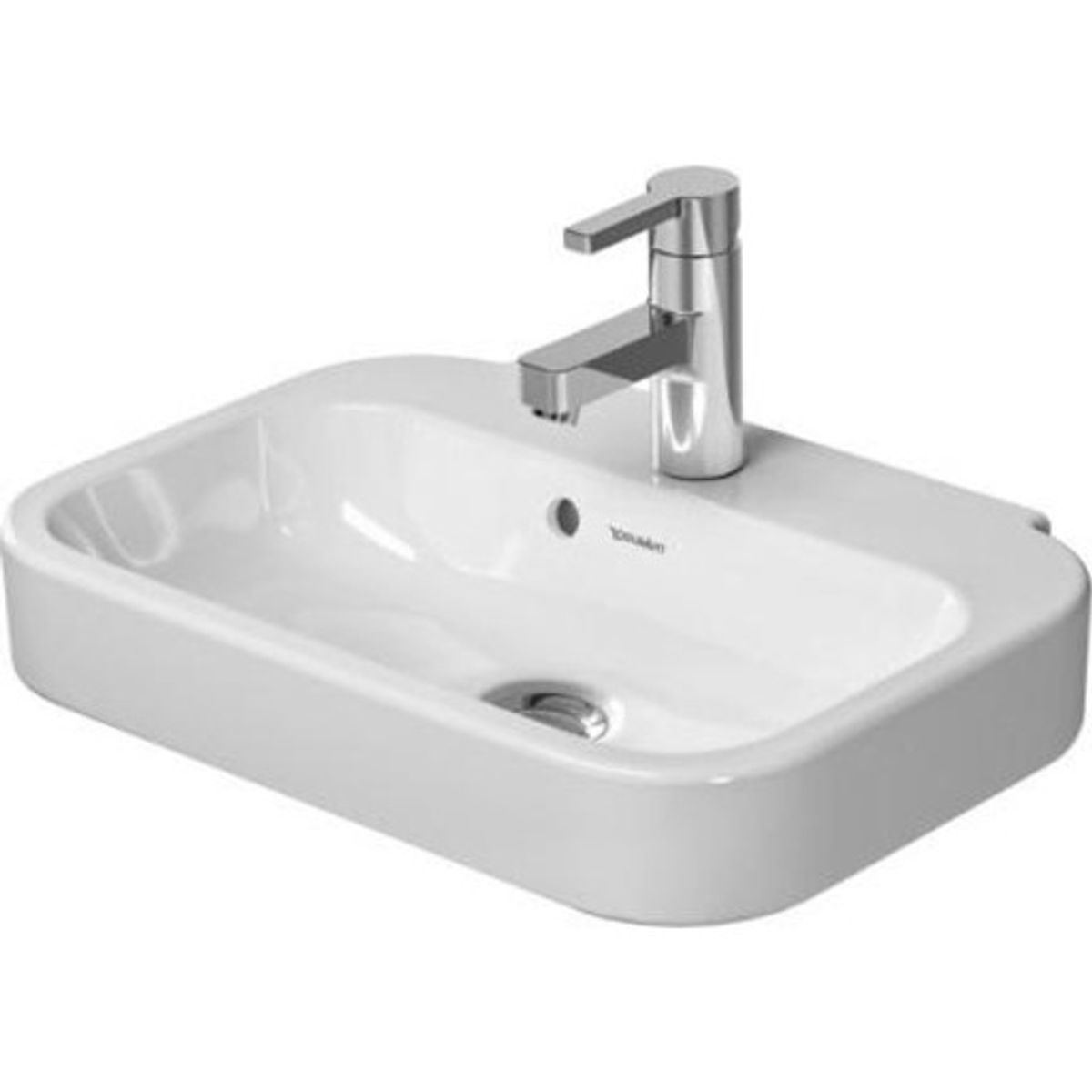 Duravit Happy D.2 håndvask, 50x36 cm, hvid