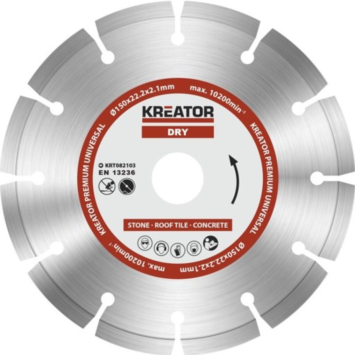 Kreator Diamantklinge Beton 150 mm til murrillefræser